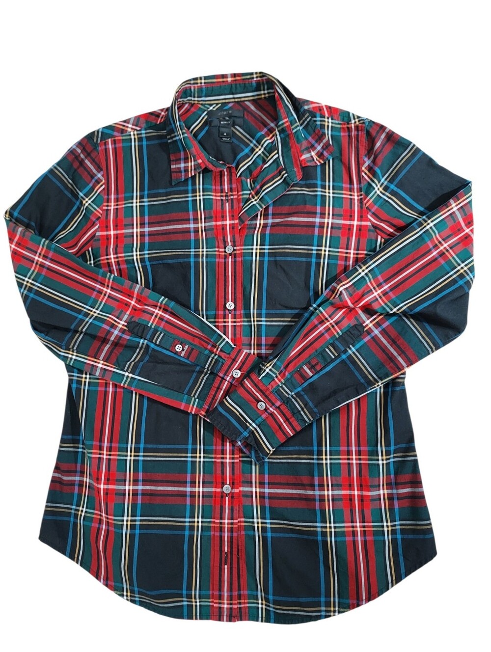 J Crew Perfect Shirt Stewart tartan 4